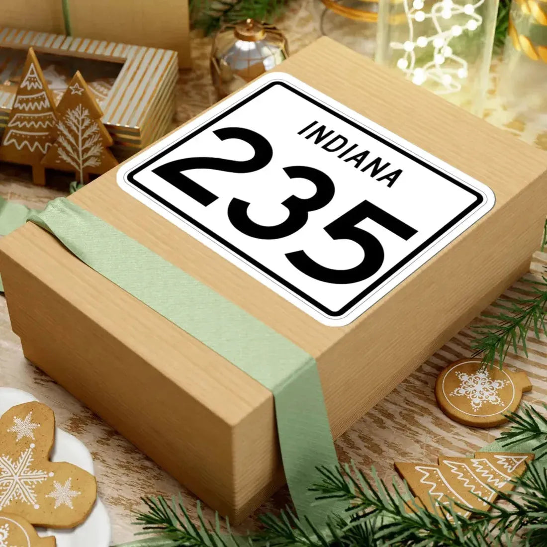Indiana 235 (Indiana) (Road Sign) STICKER Vinyl Kiss-Cut Decal - The Sticker Space