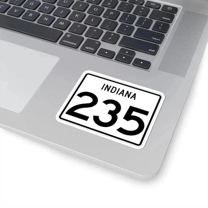 Indiana 235 (Indiana) (Road Sign) STICKER Vinyl Kiss-Cut Decal - The Sticker Space