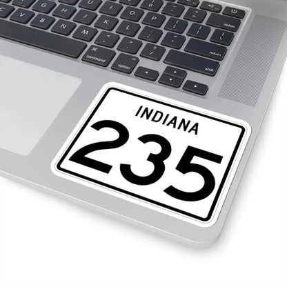 Indiana 235 (Indiana) (Road Sign) STICKER Vinyl Kiss-Cut Decal - The Sticker Space
