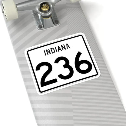 Indiana 236 (Indiana) (Road Sign) STICKER Vinyl Kiss-Cut Decal - The Sticker Space
