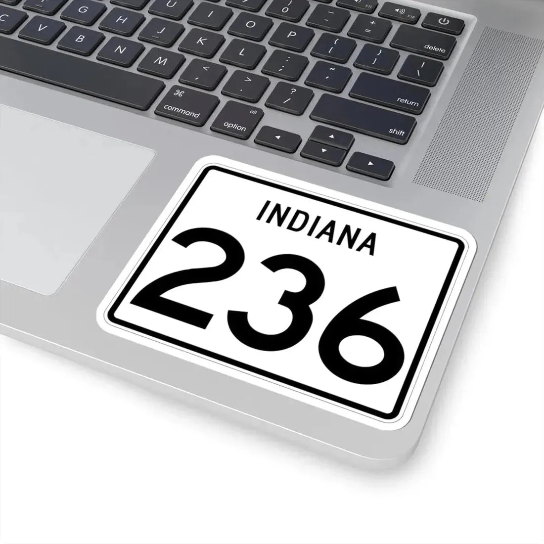 Indiana 236 (Indiana) (Road Sign) STICKER Vinyl Kiss-Cut Decal - The Sticker Space