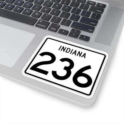 Indiana 236 (Indiana) (Road Sign) STICKER Vinyl Kiss-Cut Decal - The Sticker Space