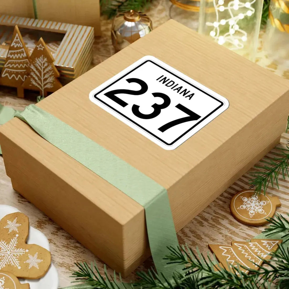 Indiana 237 (Indiana) (Road Sign) STICKER Vinyl Kiss-Cut Decal - The Sticker Space