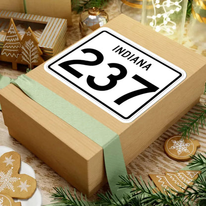 Indiana 237 (Indiana) (Road Sign) STICKER Vinyl Kiss-Cut Decal - The Sticker Space