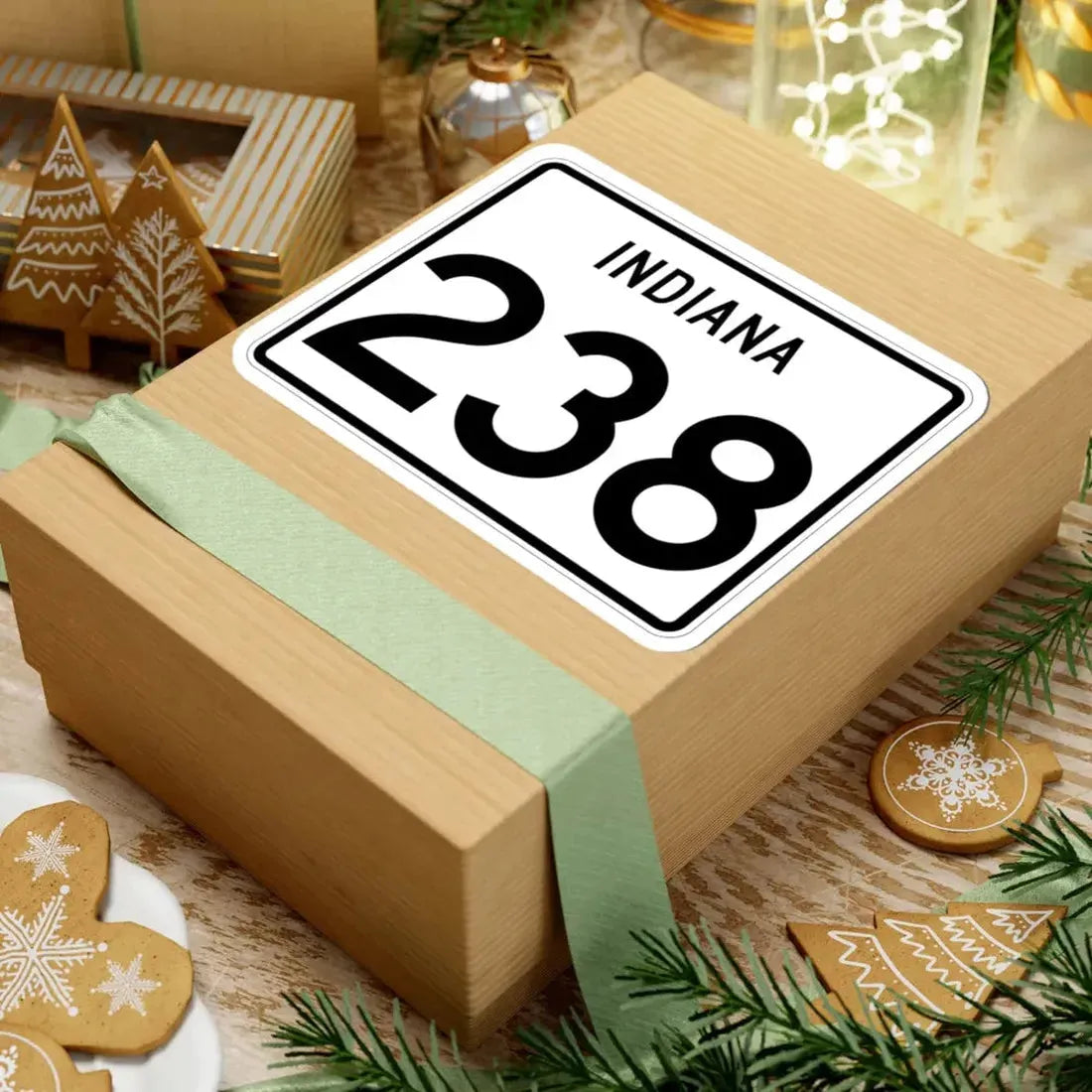 Indiana 238 (Indiana) (Road Sign) STICKER Vinyl Kiss-Cut Decal - The Sticker Space