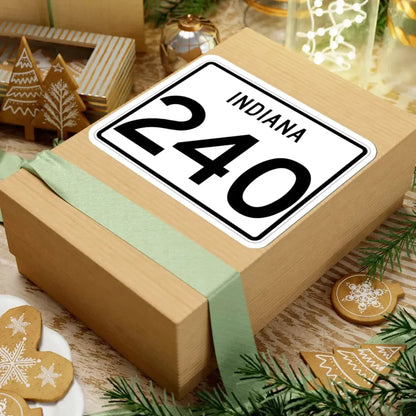 Indiana 240 (Indiana) (Road Sign) STICKER Vinyl Kiss-Cut Decal - The Sticker Space