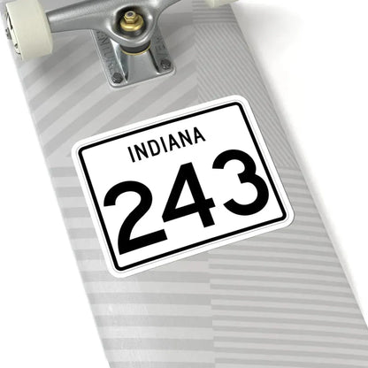 Indiana 243 (Indiana) (Road Sign) STICKER Vinyl Kiss-Cut Decal - The Sticker Space