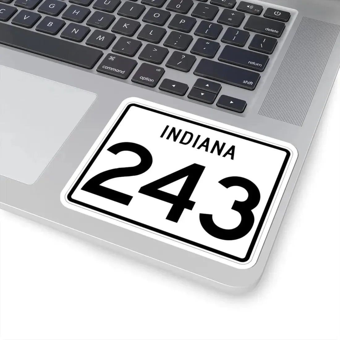 Indiana 243 (Indiana) (Road Sign) STICKER Vinyl Kiss-Cut Decal - The Sticker Space