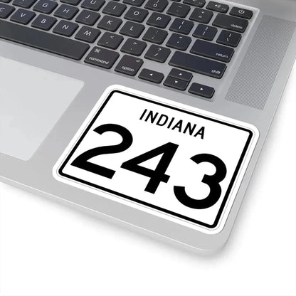 Indiana 243 (Indiana) (Road Sign) STICKER Vinyl Kiss-Cut Decal - The Sticker Space