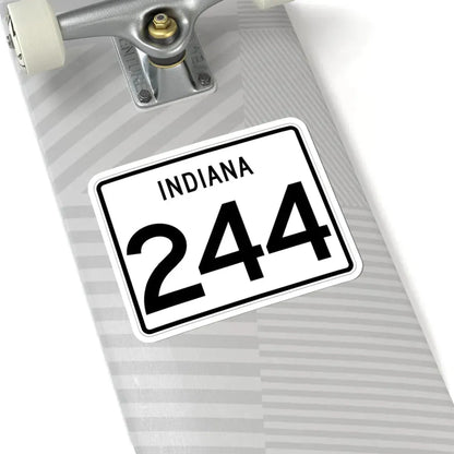 Indiana 244 (Indiana) (Road Sign) STICKER Vinyl Kiss-Cut Decal - The Sticker Space