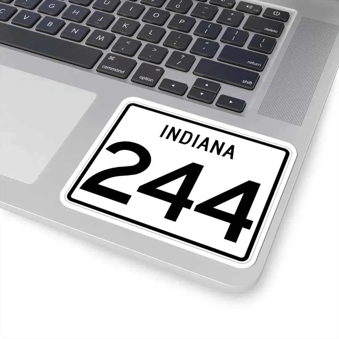 Indiana 244 (Indiana) (Road Sign) STICKER Vinyl Kiss-Cut Decal - The Sticker Space