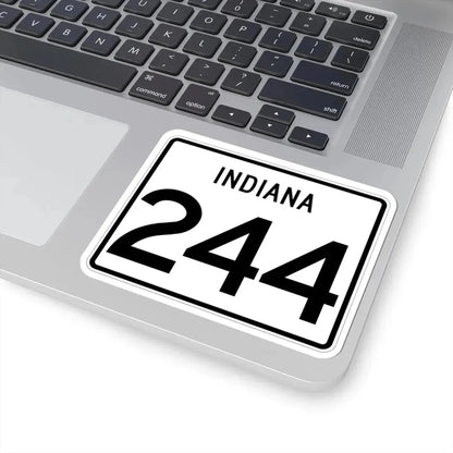 Indiana 244 (Indiana) (Road Sign) STICKER Vinyl Kiss-Cut Decal - The Sticker Space