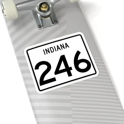 Indiana 246 (Indiana) (Road Sign) STICKER Vinyl Kiss-Cut Decal - The Sticker Space