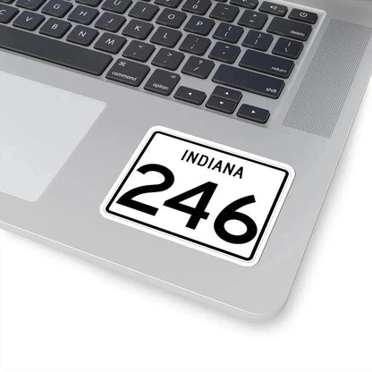 Indiana 246 (Indiana) (Road Sign) STICKER Vinyl Kiss-Cut Decal - The Sticker Space