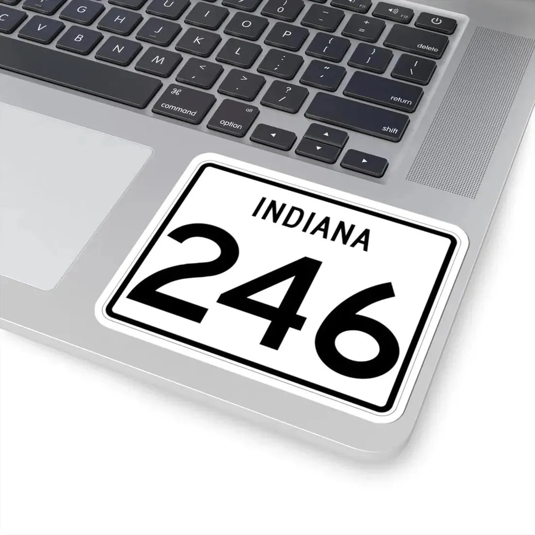Indiana 246 (Indiana) (Road Sign) STICKER Vinyl Kiss-Cut Decal - The Sticker Space