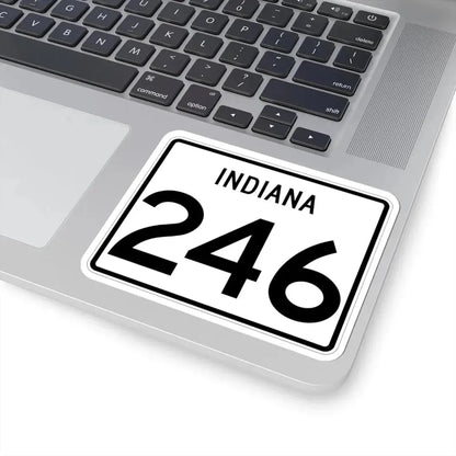 Indiana 246 (Indiana) (Road Sign) STICKER Vinyl Kiss-Cut Decal - The Sticker Space