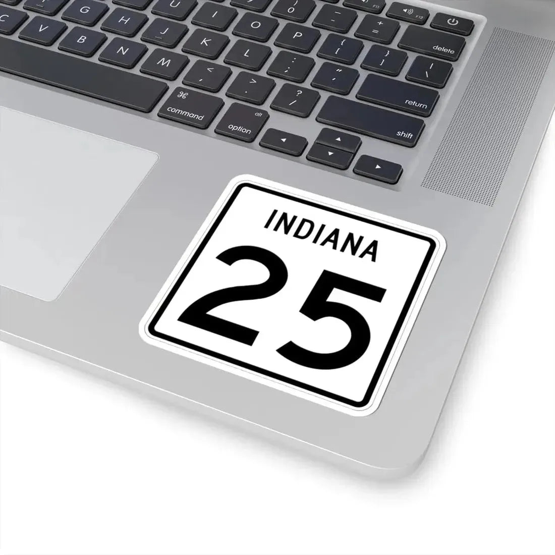 Indiana 25 (Indiana) (Road Sign) STICKER Vinyl Kiss-Cut Decal - The Sticker Space