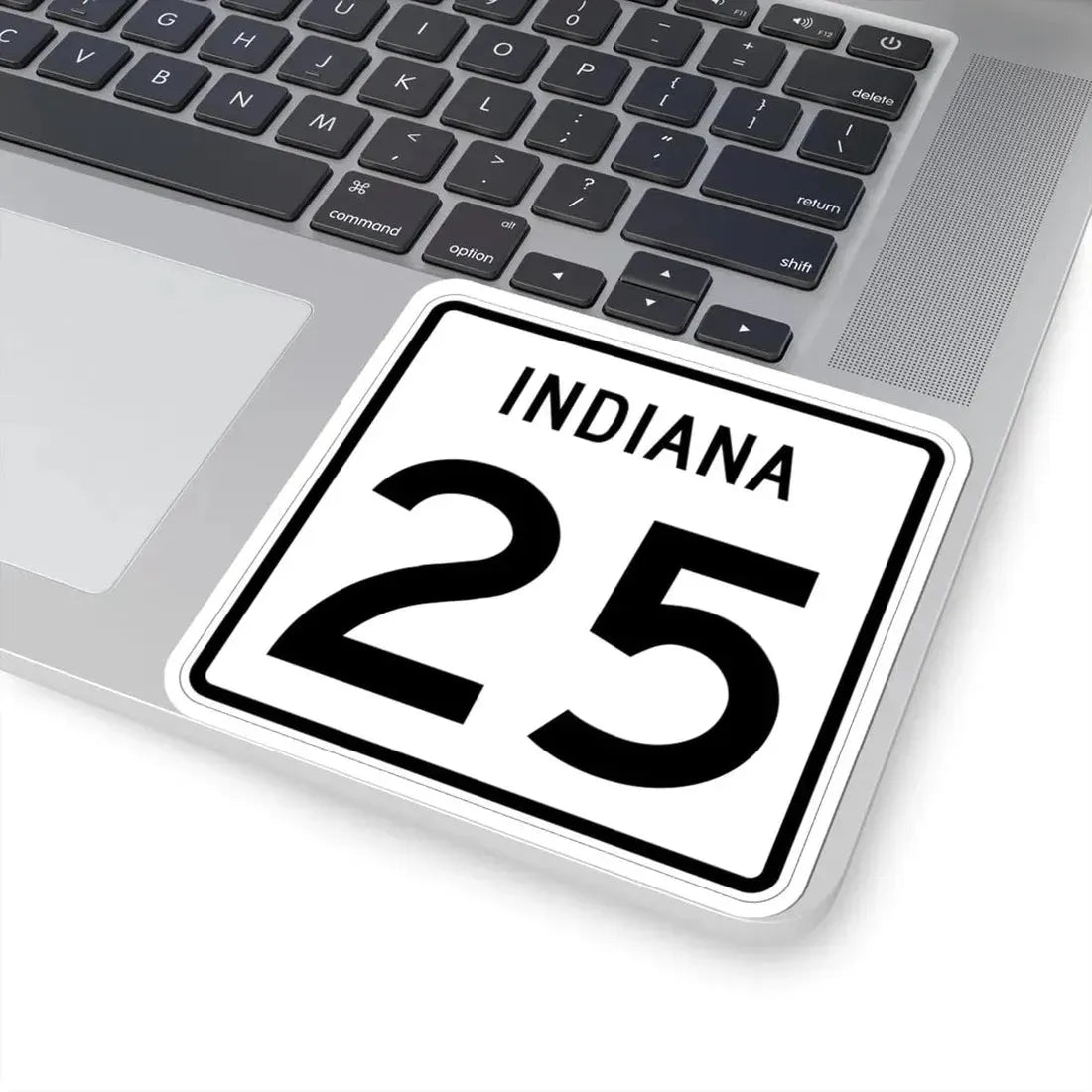 Indiana 25 (Indiana) (Road Sign) STICKER Vinyl Kiss-Cut Decal - The Sticker Space