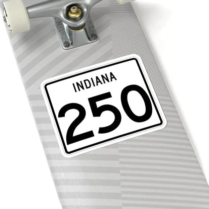Indiana 250 (Indiana) (Road Sign) STICKER Vinyl Kiss-Cut Decal - The Sticker Space