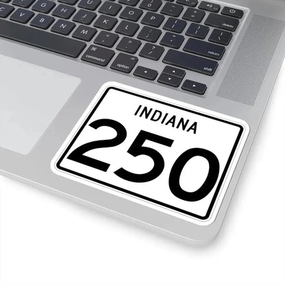 Indiana 250 (Indiana) (Road Sign) STICKER Vinyl Kiss-Cut Decal - The Sticker Space