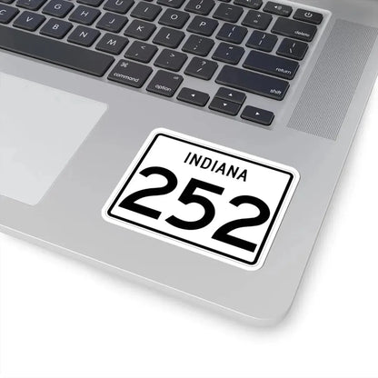 Indiana 252 (Indiana) (Road Sign) STICKER Vinyl Kiss-Cut Decal - The Sticker Space