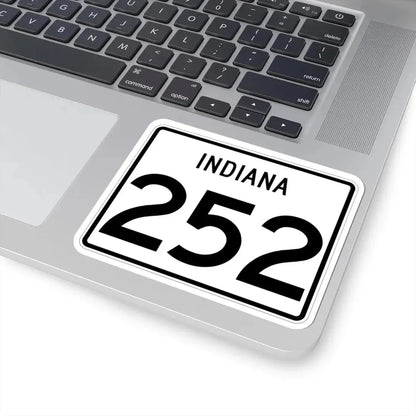Indiana 252 (Indiana) (Road Sign) STICKER Vinyl Kiss-Cut Decal - The Sticker Space