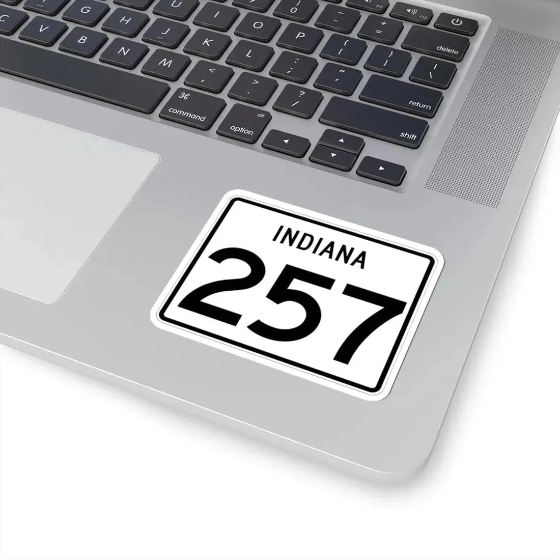 Indiana 257 (Indiana) (Road Sign) STICKER Vinyl Kiss-Cut Decal - The Sticker Space