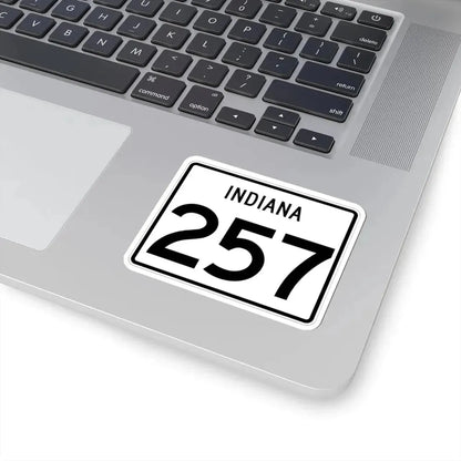 Indiana 257 (Indiana) (Road Sign) STICKER Vinyl Kiss-Cut Decal - The Sticker Space