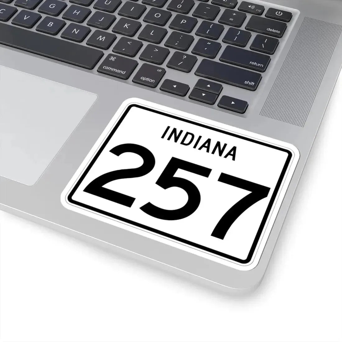 Indiana 257 (Indiana) (Road Sign) STICKER Vinyl Kiss-Cut Decal - The Sticker Space