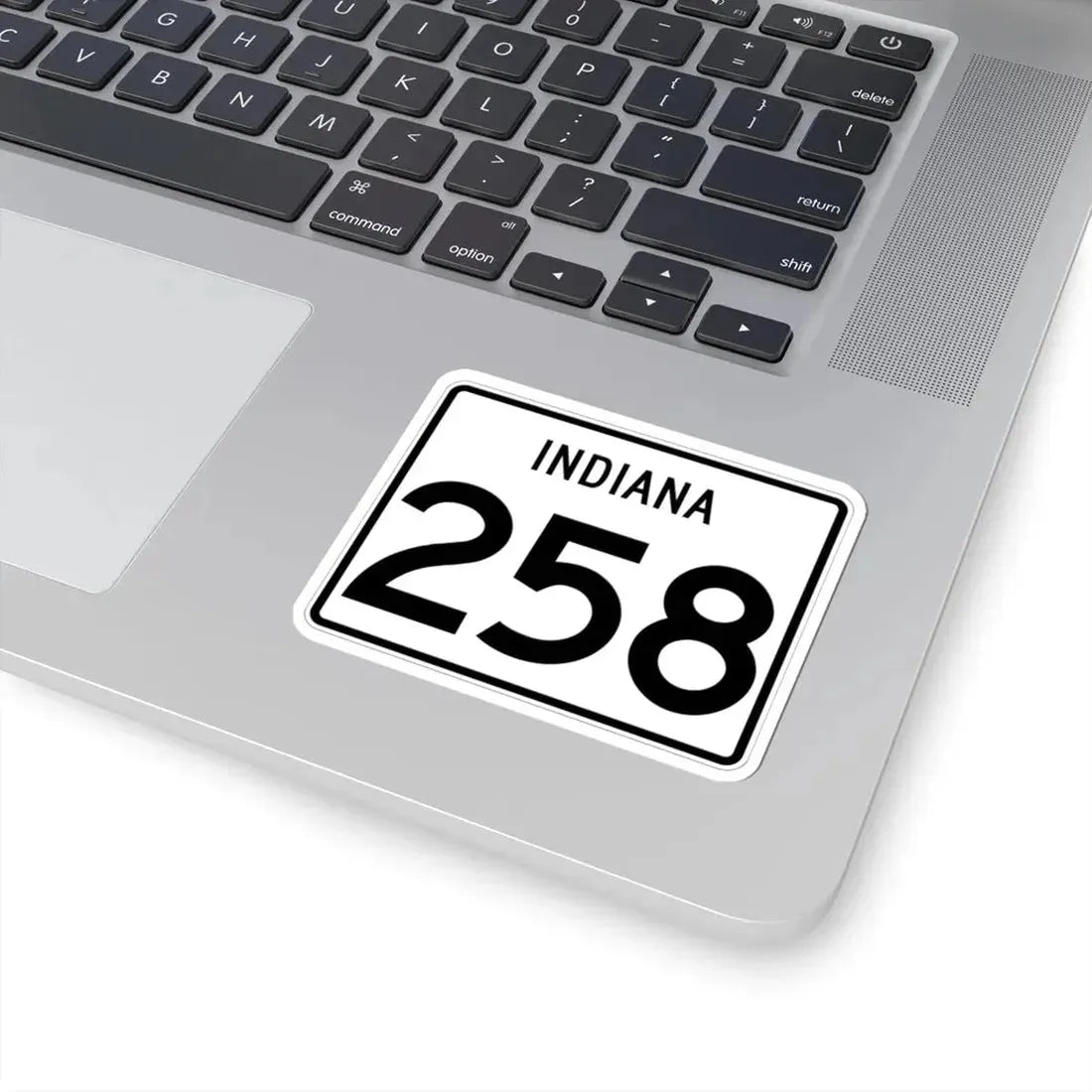 Indiana 258 (Indiana) (Road Sign) STICKER Vinyl Kiss-Cut Decal - The Sticker Space