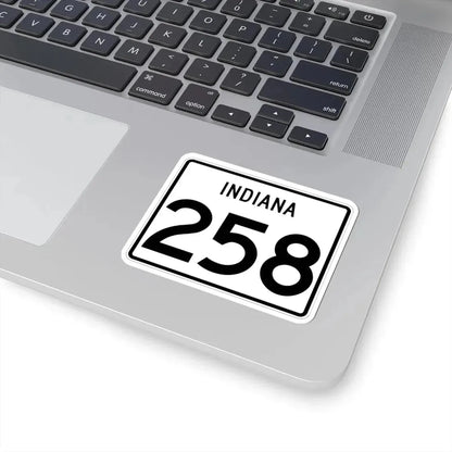 Indiana 258 (Indiana) (Road Sign) STICKER Vinyl Kiss-Cut Decal - The Sticker Space