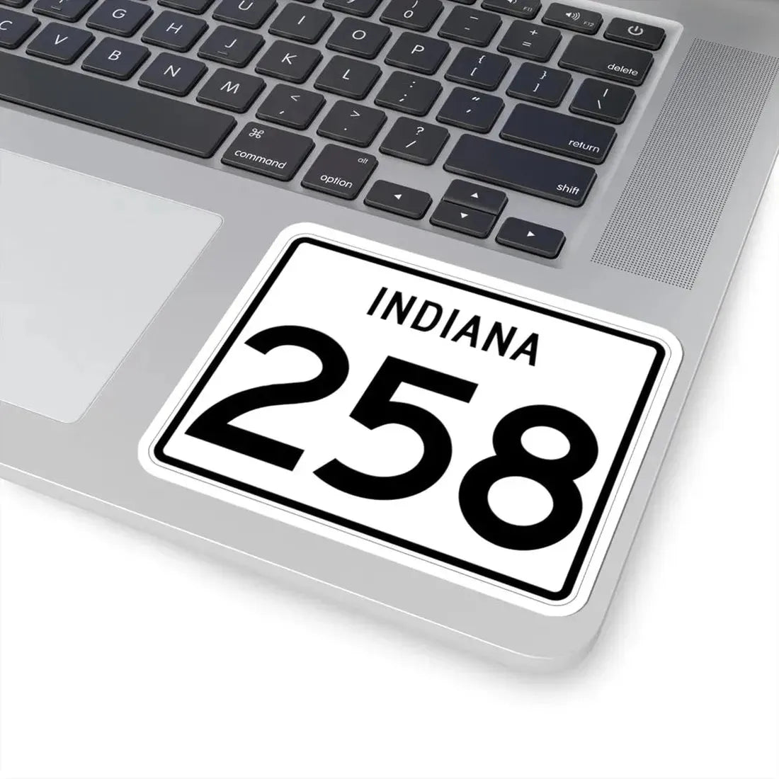 Indiana 258 (Indiana) (Road Sign) STICKER Vinyl Kiss-Cut Decal - The Sticker Space