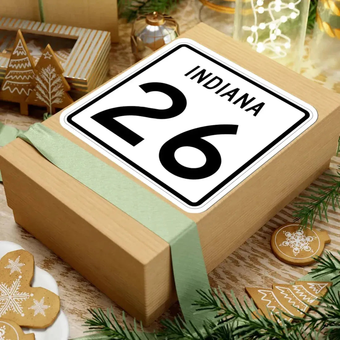 Indiana 26 (Indiana) (Road Sign) STICKER Vinyl Kiss-Cut Decal - The Sticker Space