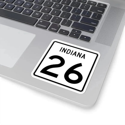 Indiana 26 (Indiana) (Road Sign) STICKER Vinyl Kiss-Cut Decal - The Sticker Space
