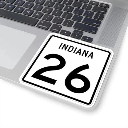 Indiana 26 (Indiana) (Road Sign) STICKER Vinyl Kiss-Cut Decal - The Sticker Space