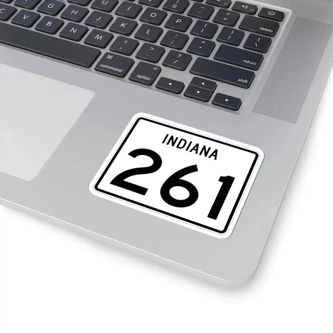 Indiana 261 (Indiana) (Road Sign) STICKER Vinyl Kiss-Cut Decal - The Sticker Space