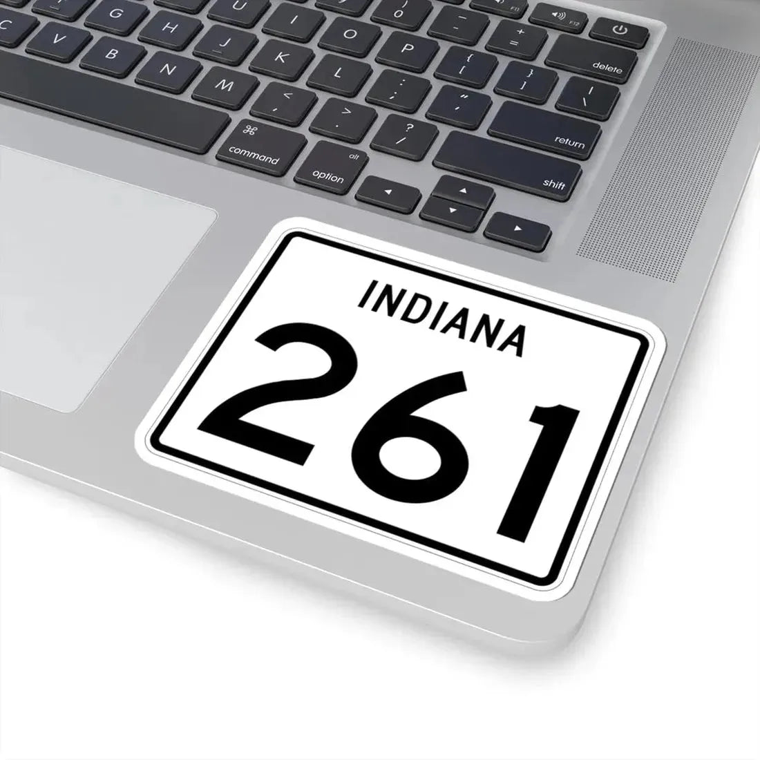 Indiana 261 (Indiana) (Road Sign) STICKER Vinyl Kiss-Cut Decal - The Sticker Space