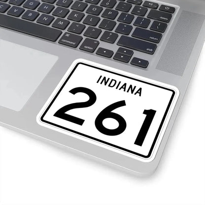 Indiana 261 (Indiana) (Road Sign) STICKER Vinyl Kiss-Cut Decal - The Sticker Space
