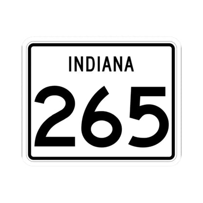 Indiana 265 (Indiana) (Road Sign) STICKER Vinyl Kiss-Cut Decal 2 Inch White - The Sticker Space