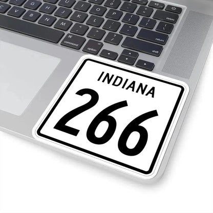 Indiana 266 1955 (Indiana) (Road Sign) STICKER Vinyl Kiss-Cut Decal - The Sticker Space