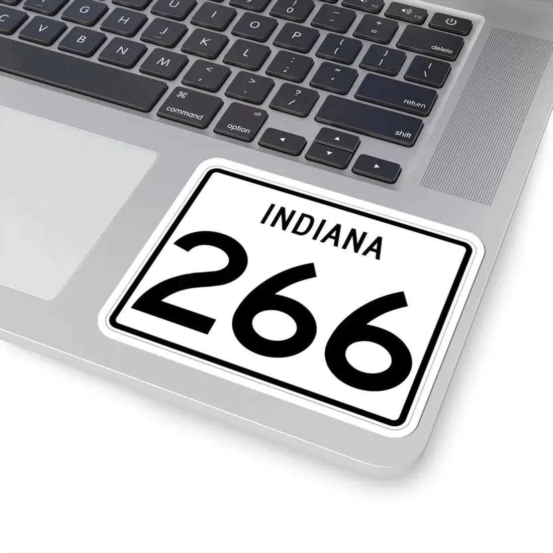 Indiana 266 (Indiana) (Road Sign) STICKER Vinyl Kiss-Cut Decal - The Sticker Space
