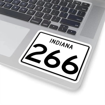 Indiana 266 (Indiana) (Road Sign) STICKER Vinyl Kiss-Cut Decal - The Sticker Space