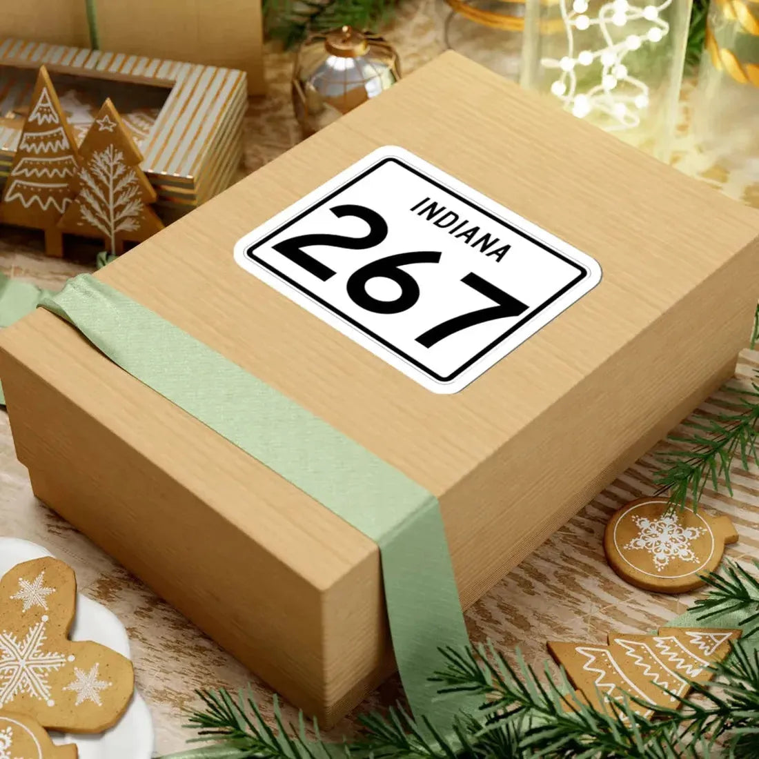 Indiana 267 (Indiana) (Road Sign) STICKER Vinyl Kiss-Cut Decal - The Sticker Space