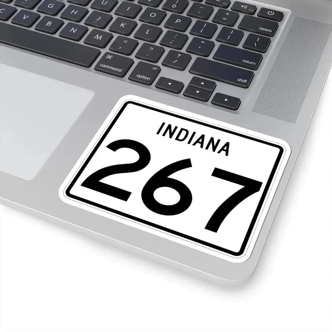 Indiana 267 (Indiana) (Road Sign) STICKER Vinyl Kiss-Cut Decal - The Sticker Space