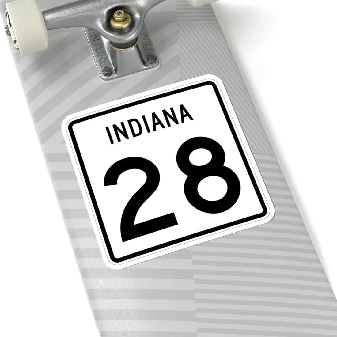 Indiana 28 (Indiana) (Road Sign) STICKER Vinyl Kiss-Cut Decal - The Sticker Space