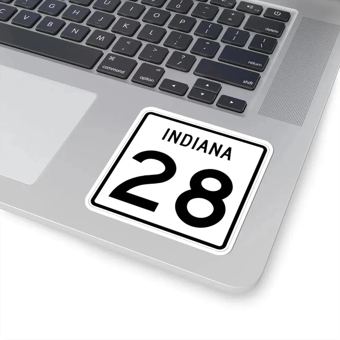 Indiana 28 (Indiana) (Road Sign) STICKER Vinyl Kiss-Cut Decal - The Sticker Space