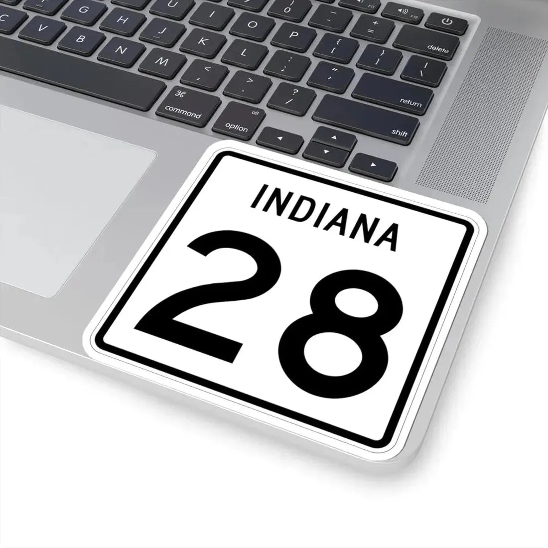 Indiana 28 (Indiana) (Road Sign) STICKER Vinyl Kiss-Cut Decal - The Sticker Space