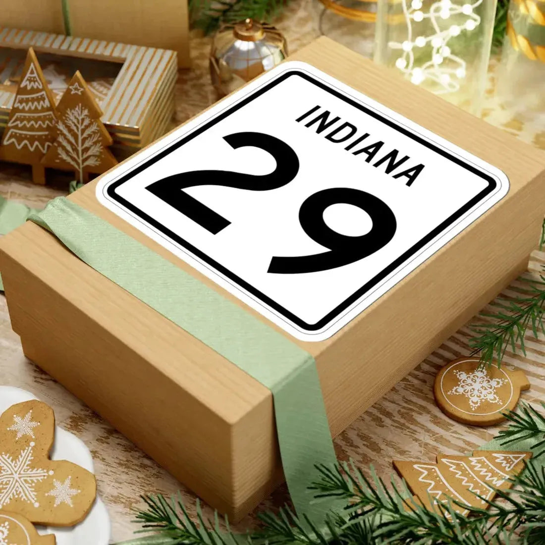 Indiana 29 (Indiana) (Road Sign) STICKER Vinyl Kiss-Cut Decal - The Sticker Space