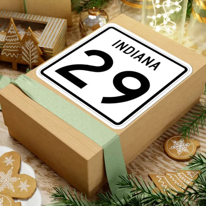 Indiana 29 (Indiana) (Road Sign) STICKER Vinyl Kiss-Cut Decal - The Sticker Space