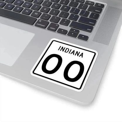 Indiana 2di (Indiana) (Road Sign) STICKER Vinyl Kiss-Cut Decal - The Sticker Space
